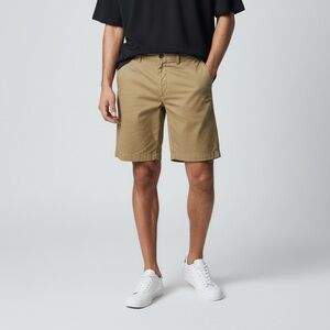 J Crew Men’s Size 36 Flat Front Solid Beige Portsider Chinos Short 9” Inseam